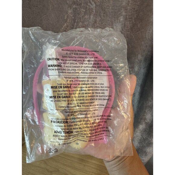 Vintage Unopened 2002 McDonald Happy Meal Sanrio Hello Kitty Headband W/ Barette - Picture 3 of 3
